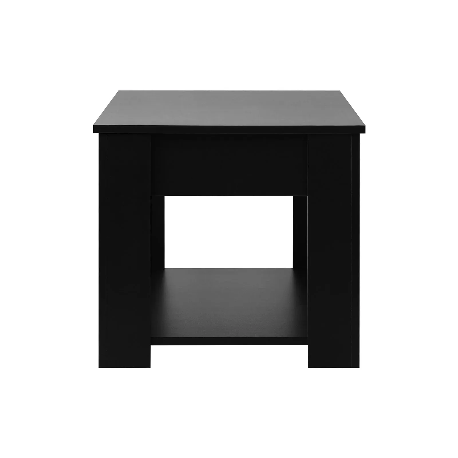 Oikiture Coffee Table Lift Up Top Modern Tables Hidden Book Storage Black