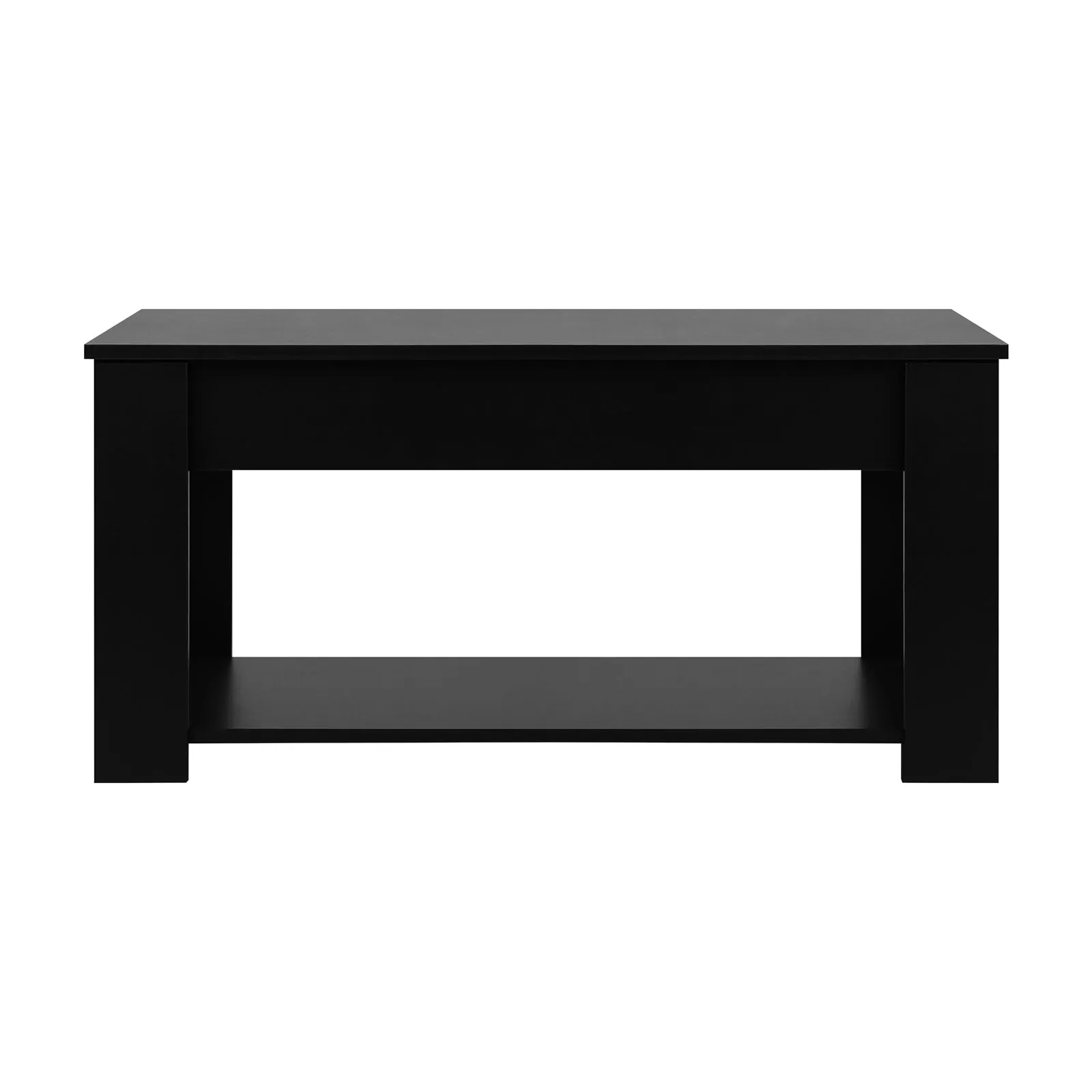 Oikiture Coffee Table Lift Up Top Modern Tables Hidden Book Storage Black