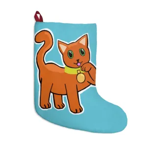 Orange Kitty Christmas Stockings