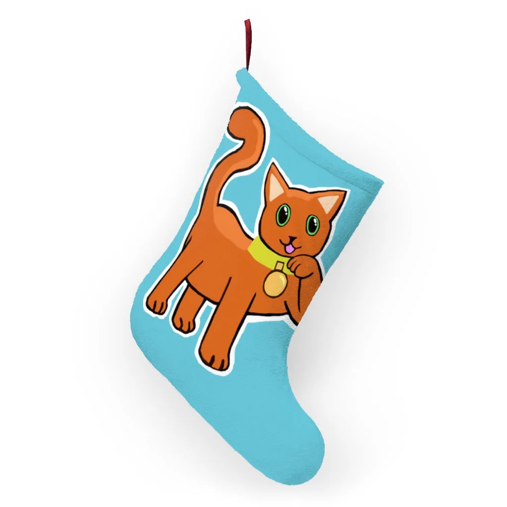 Orange Kitty Christmas Stockings