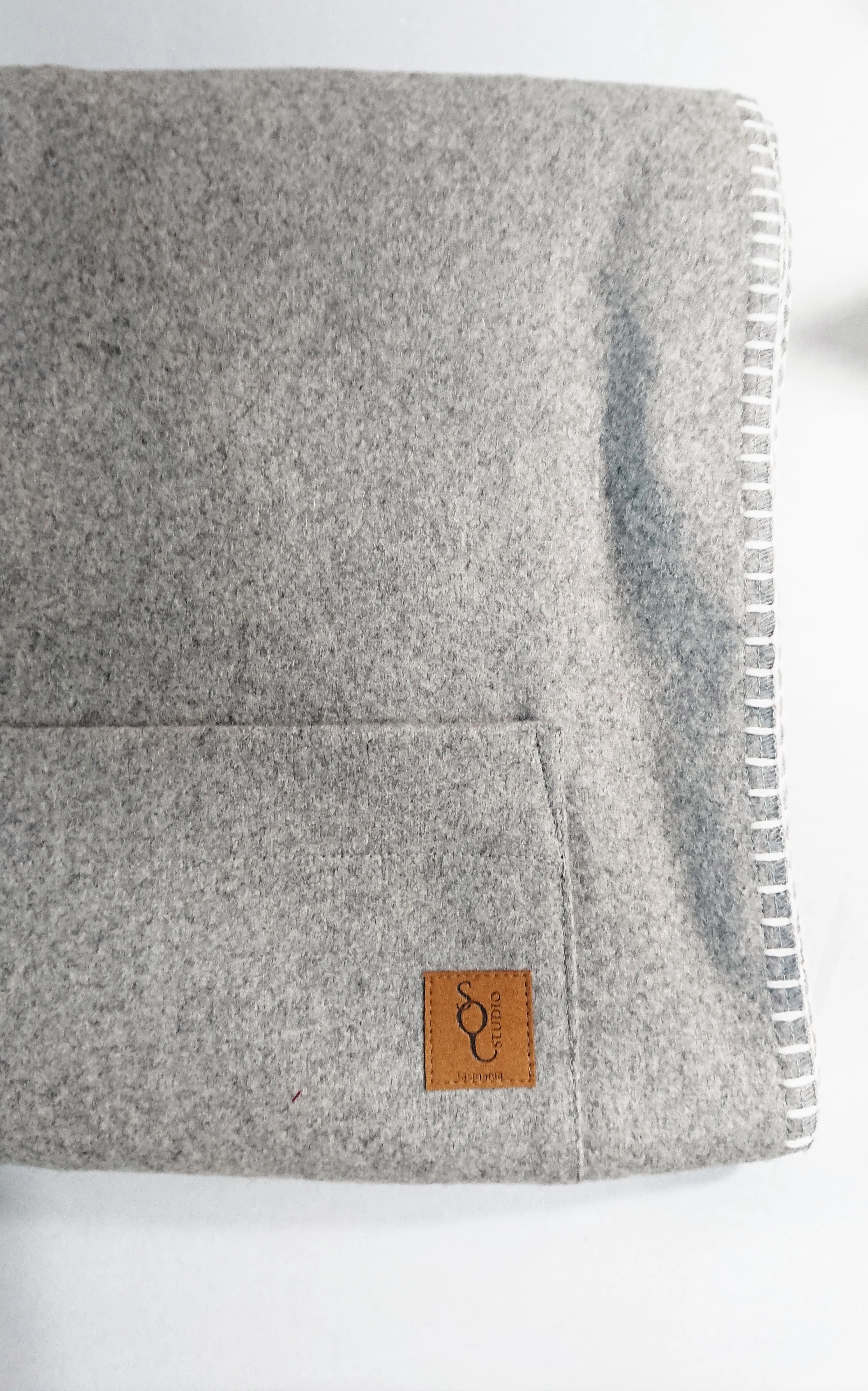 Organic Wool Felt Bean Chair