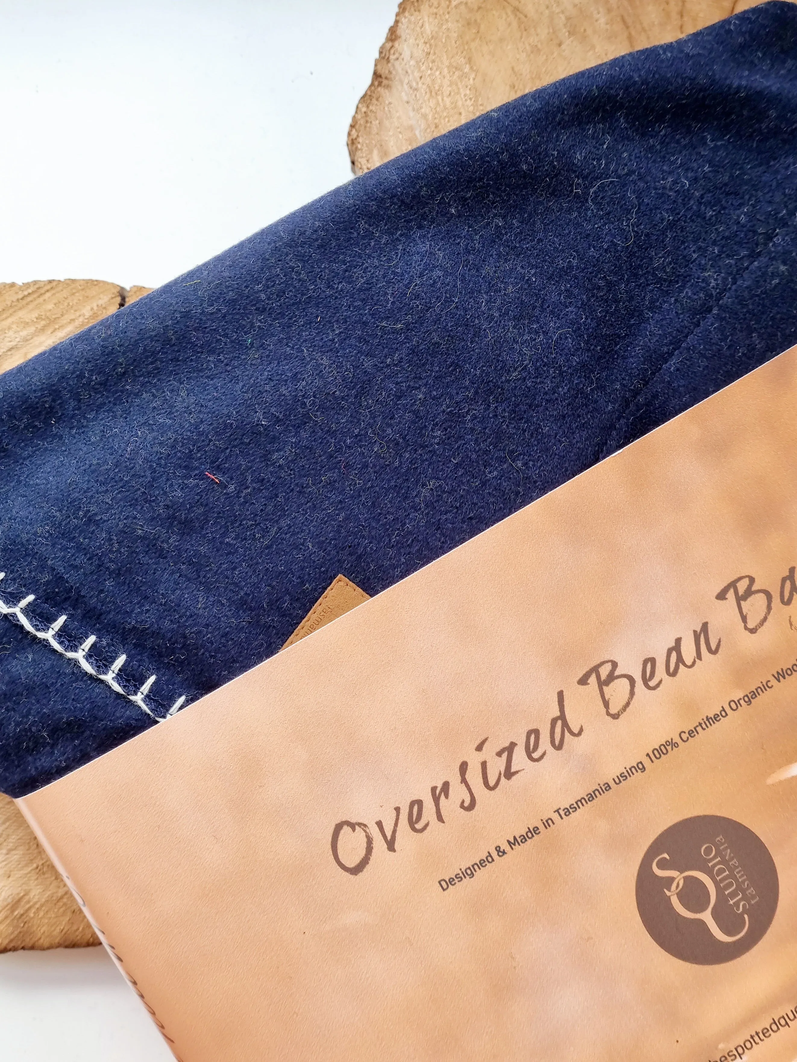 Organic Wool Felt Bean Chair