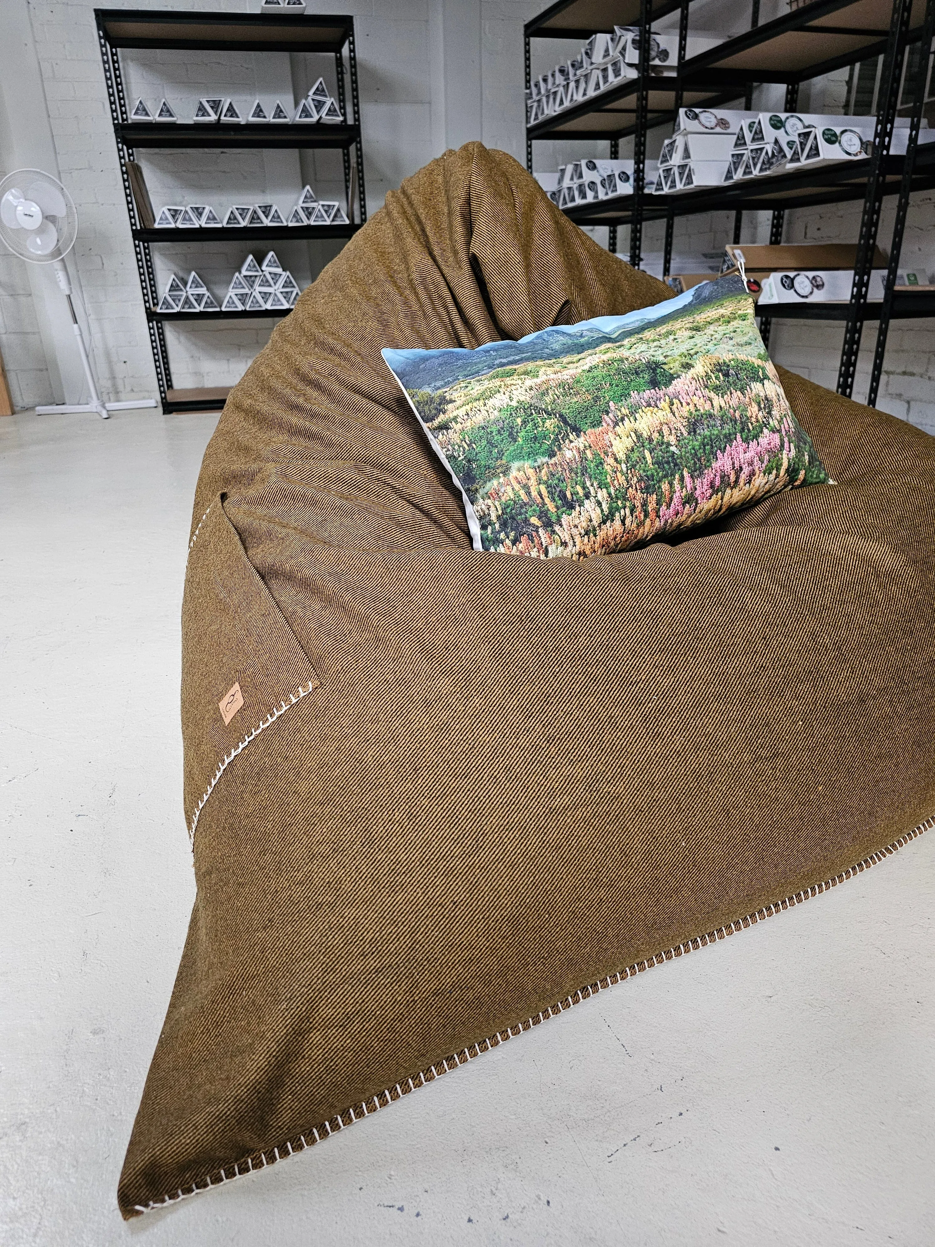 Organic Wool Felt Bean Chair