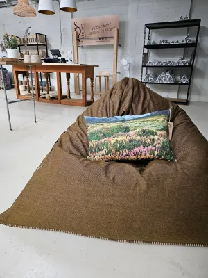 Organic Wool Felt Bean Chair