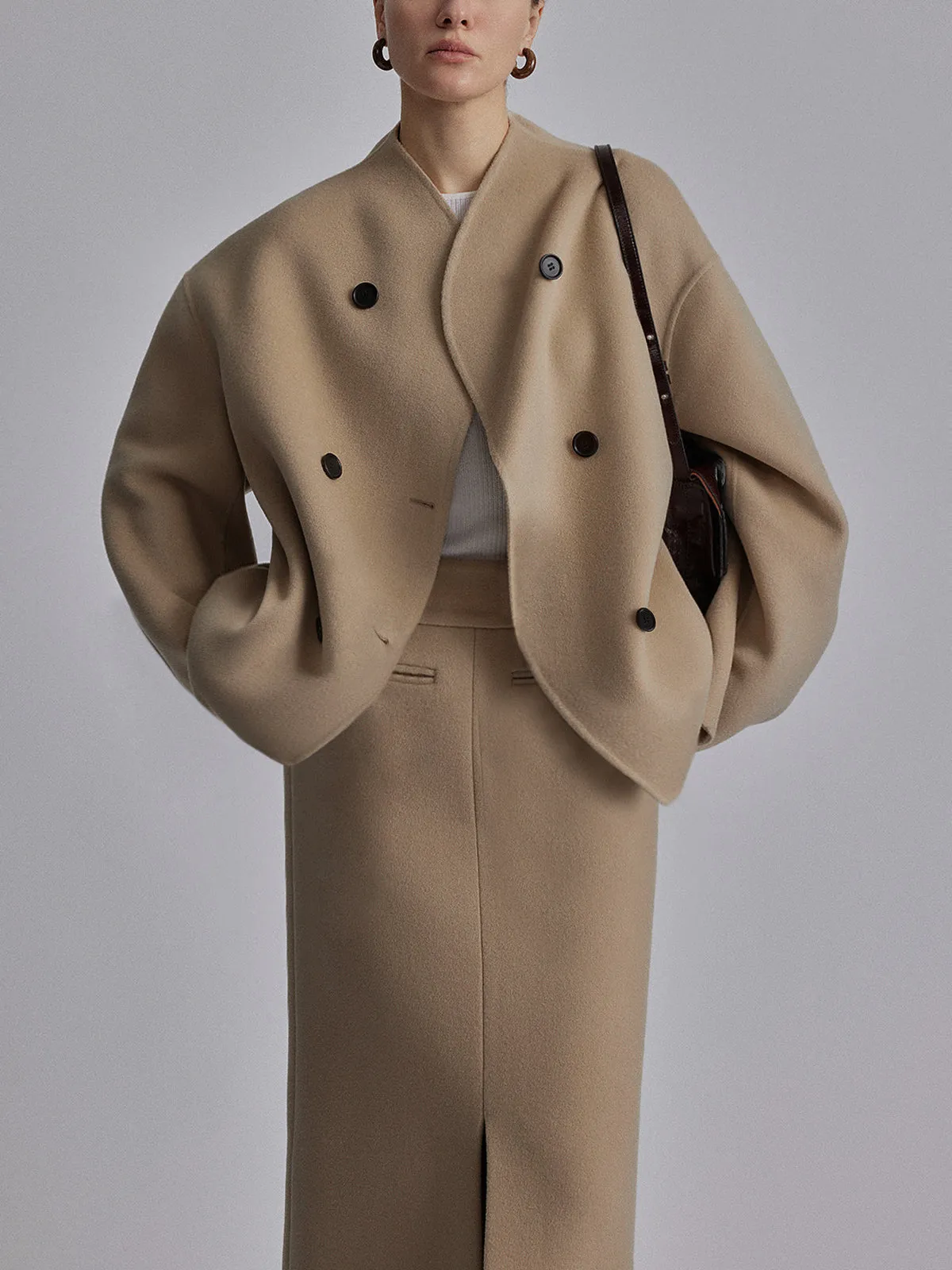 Oversized Charming Button-Down Jacket