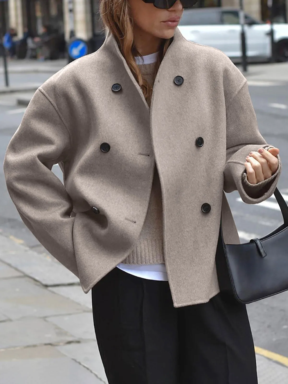 Oversized Charming Button-Down Jacket
