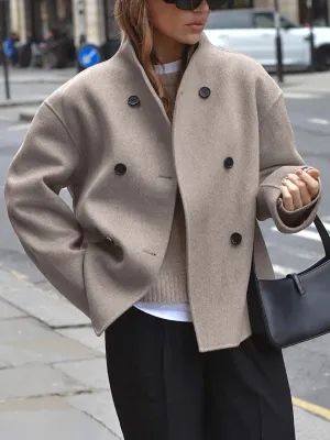 Oversized Charming Button-Down Jacket