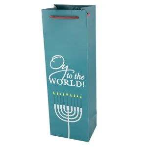 Oy To The World Single-Bottle Wine Bag by Cakewalk