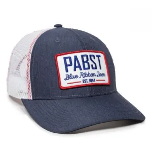 Pabst Blue Ribbon Beer Mesh Back Hat