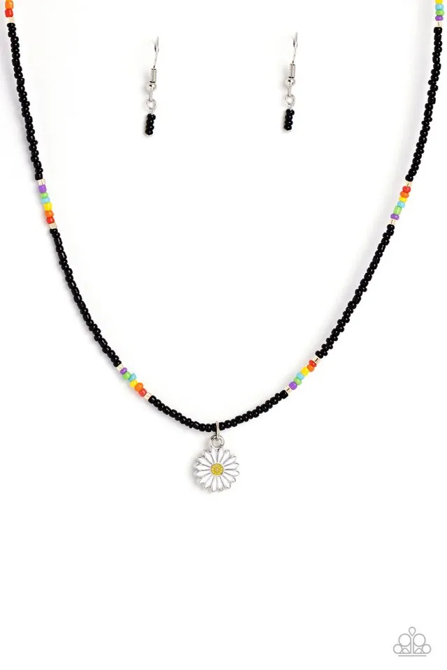 Paparazzi Necklace ~ Charming Chance - Black