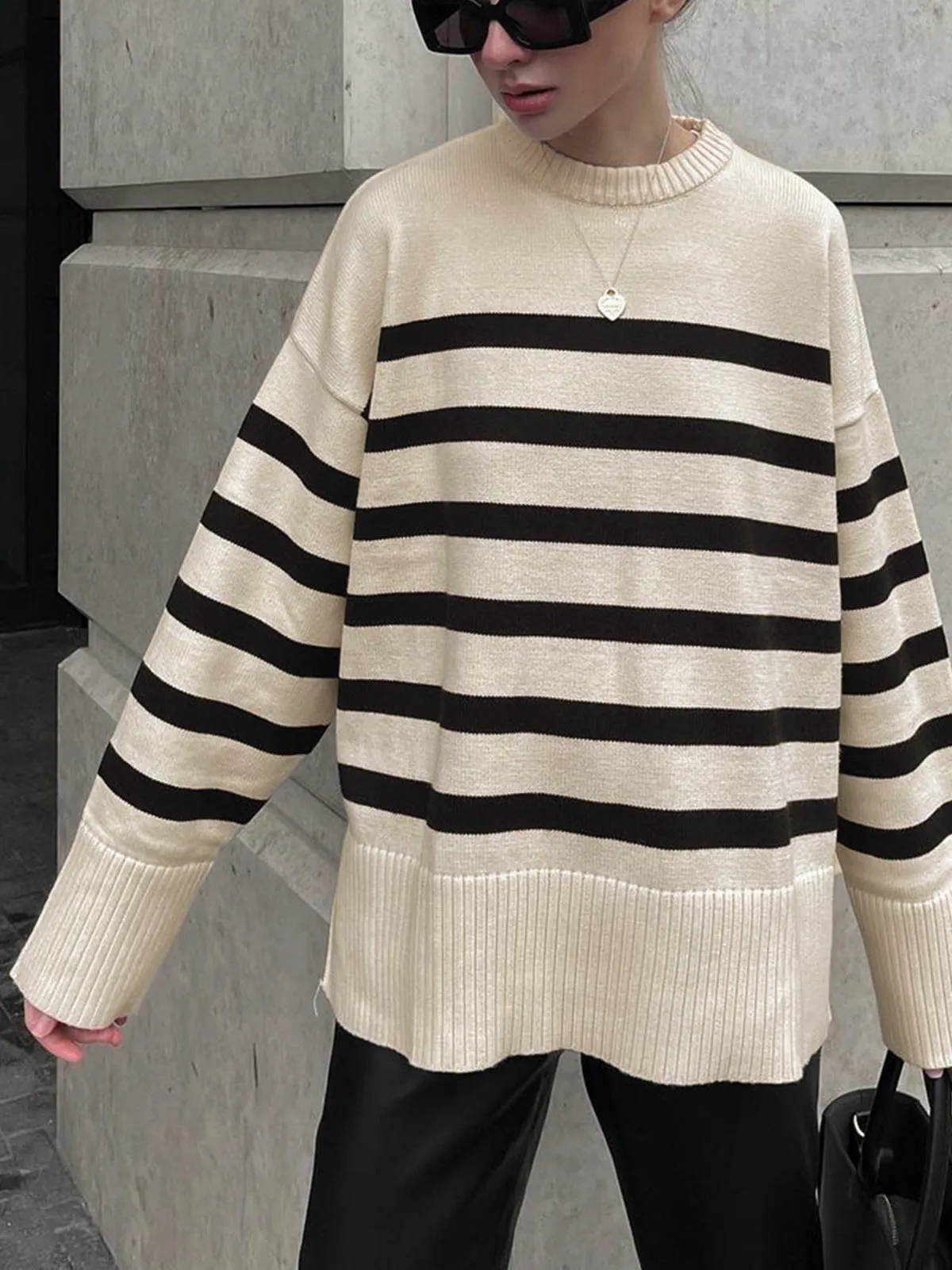 Parisian Charming Stripe Sweater