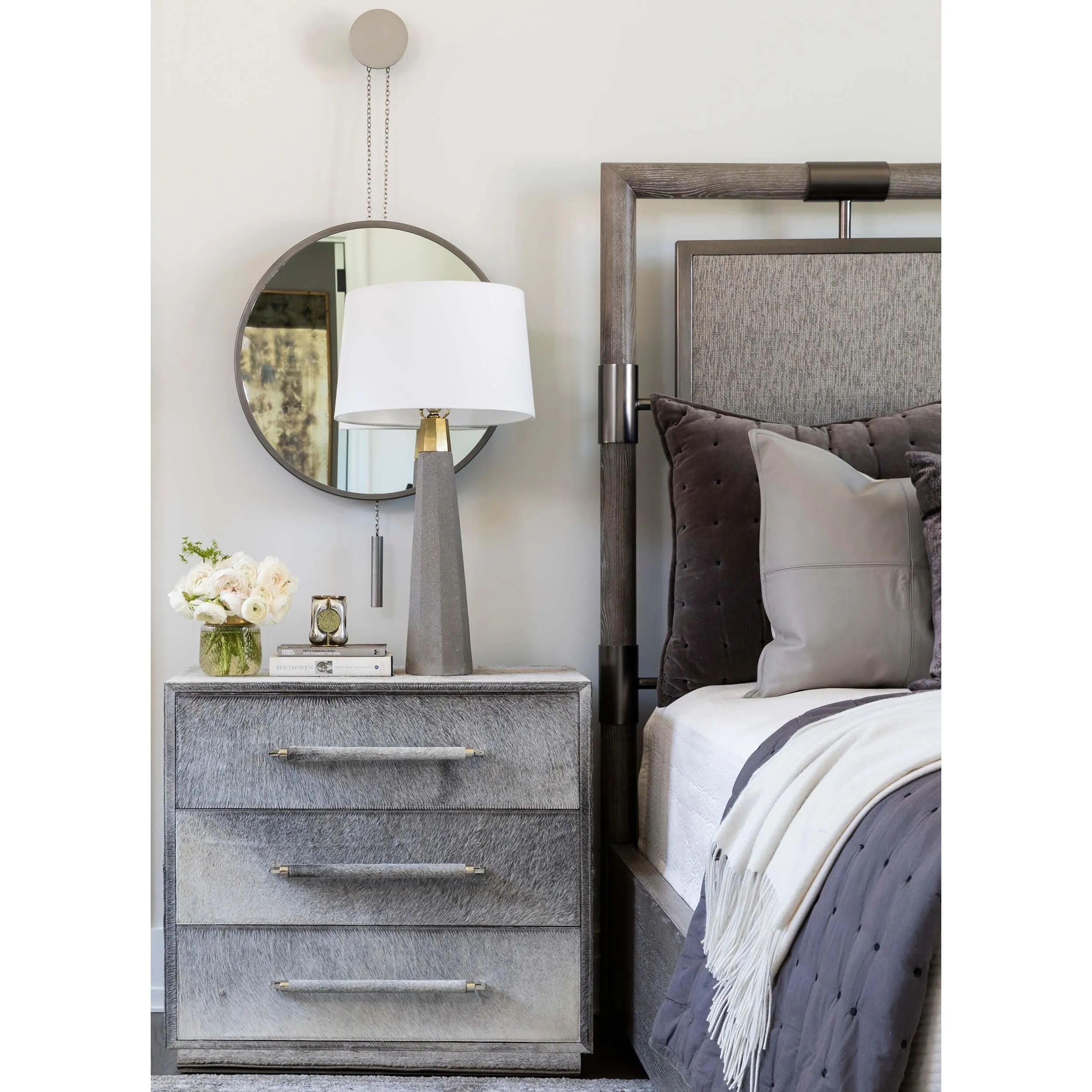 Parkin Cowhide Nightstand