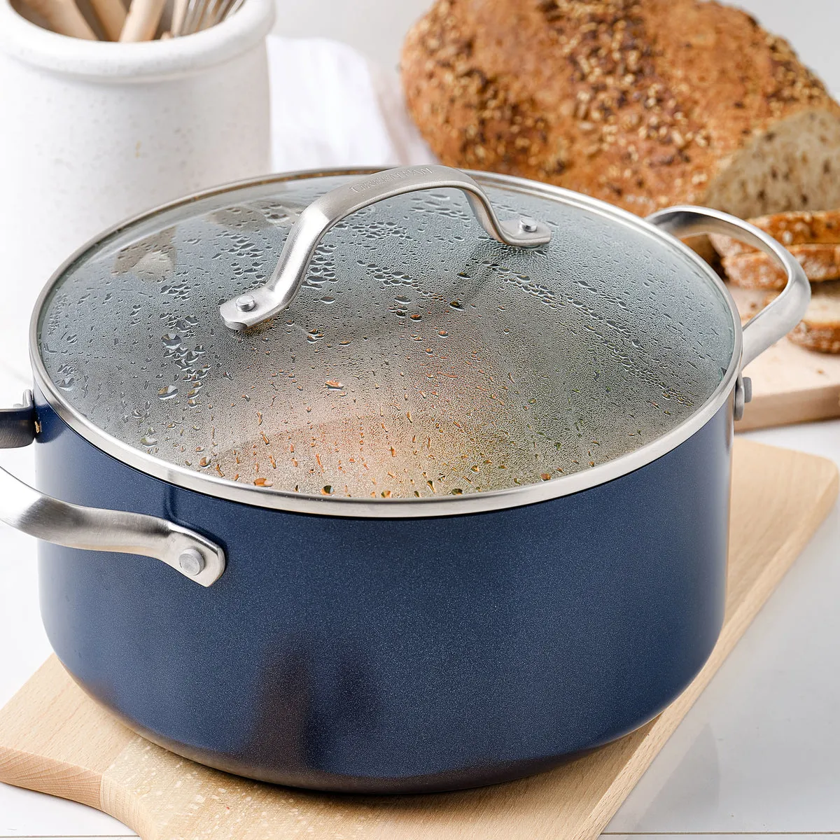 Performance Pro Ceramic Nonstick 5.5-Quart Stockpot with Lid
