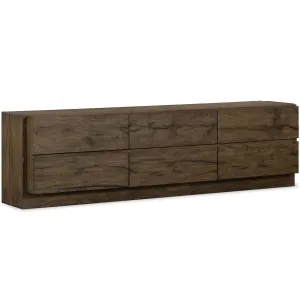 Perrin Media Console, Rustic Fawn