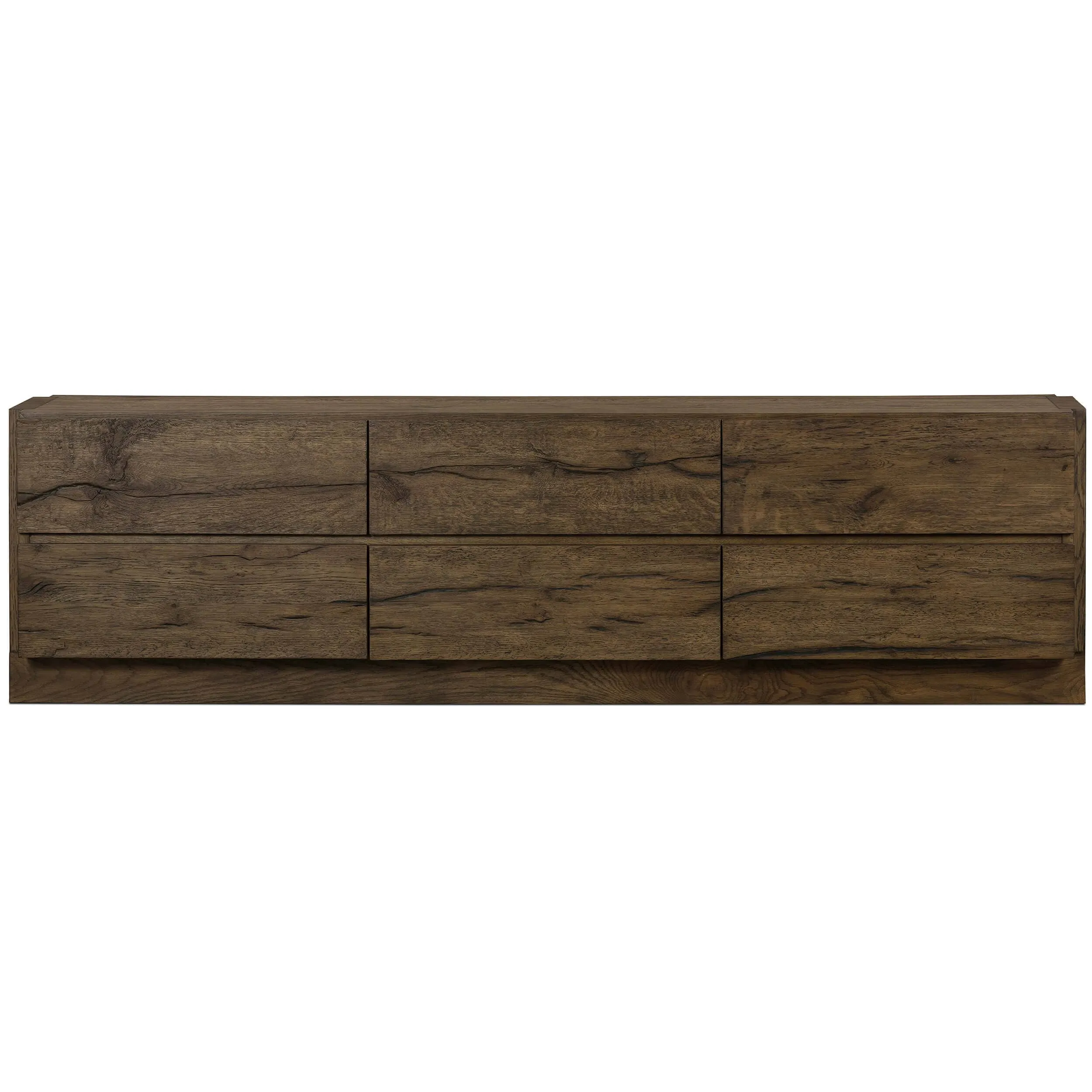 Perrin Media Console, Rustic Fawn