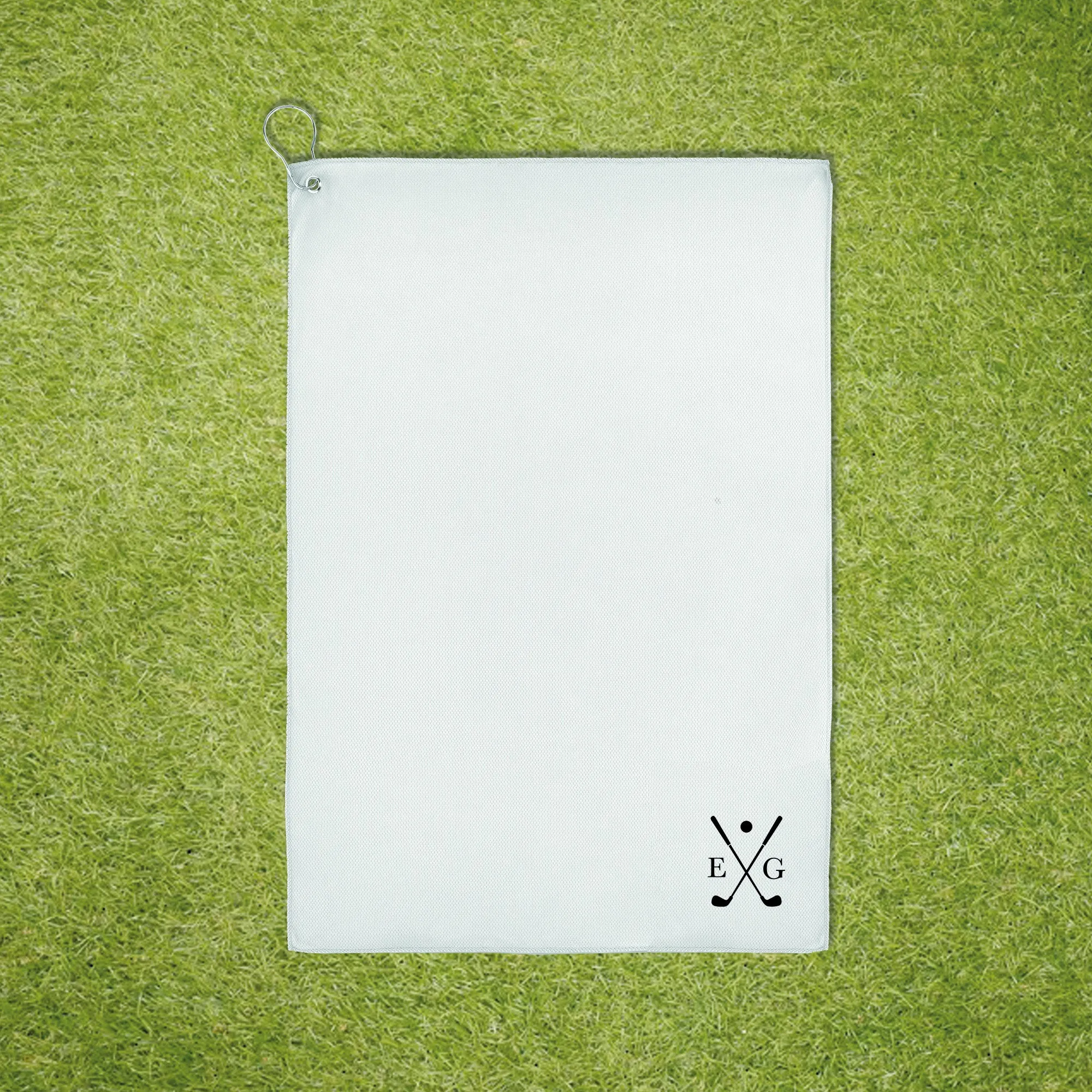 Personalised Micro Fibre Golf Towel with Initials