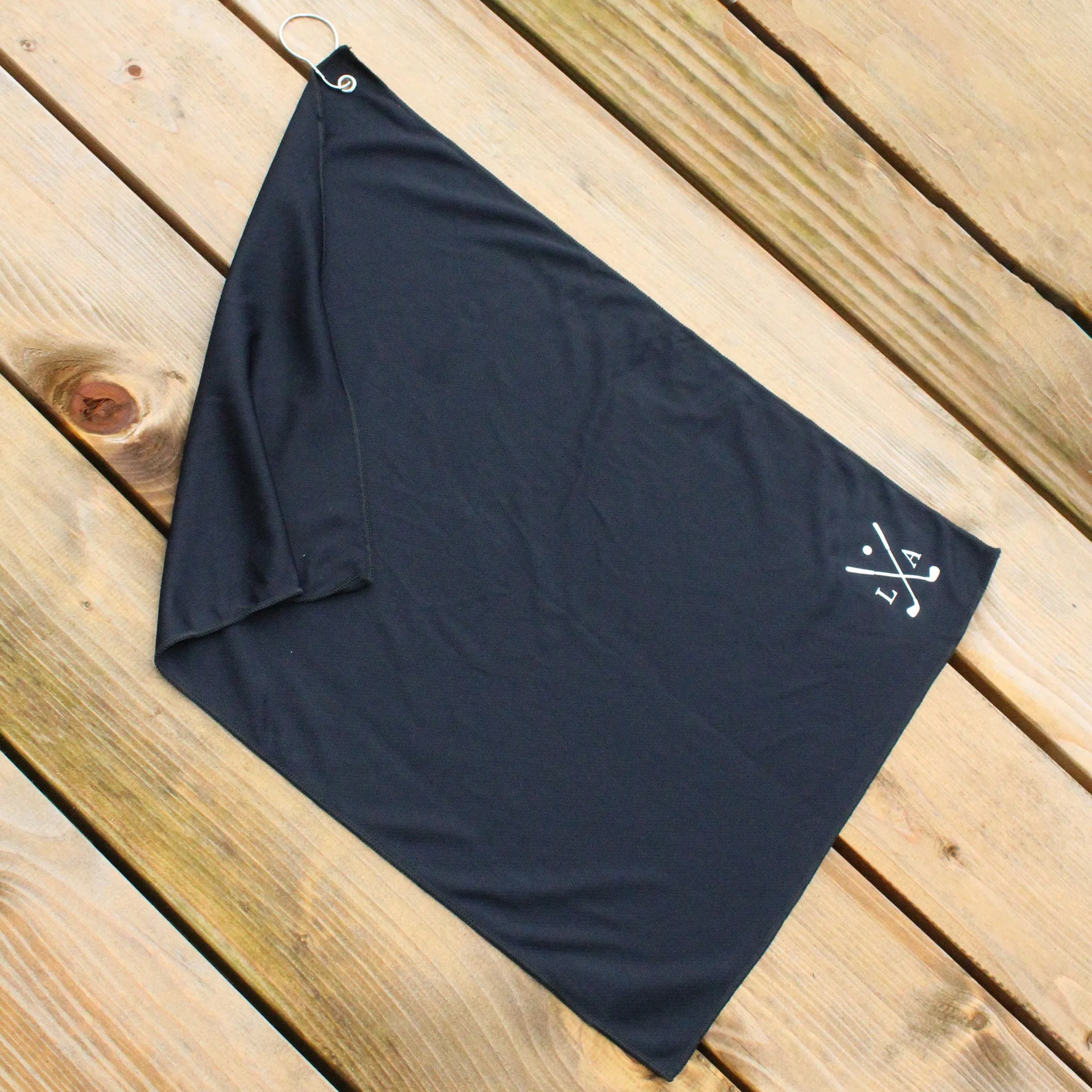 Personalised Micro Fibre Golf Towel with Initials