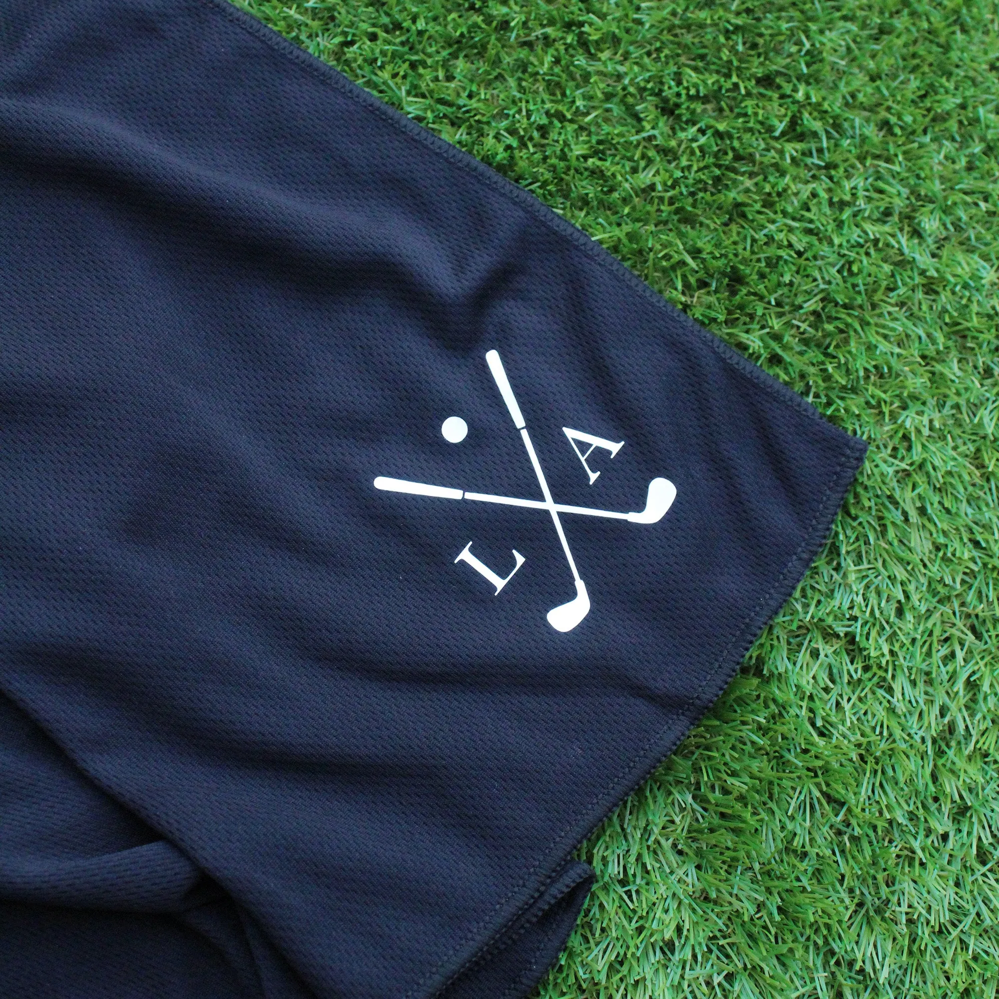 Personalised Micro Fibre Golf Towel with Initials