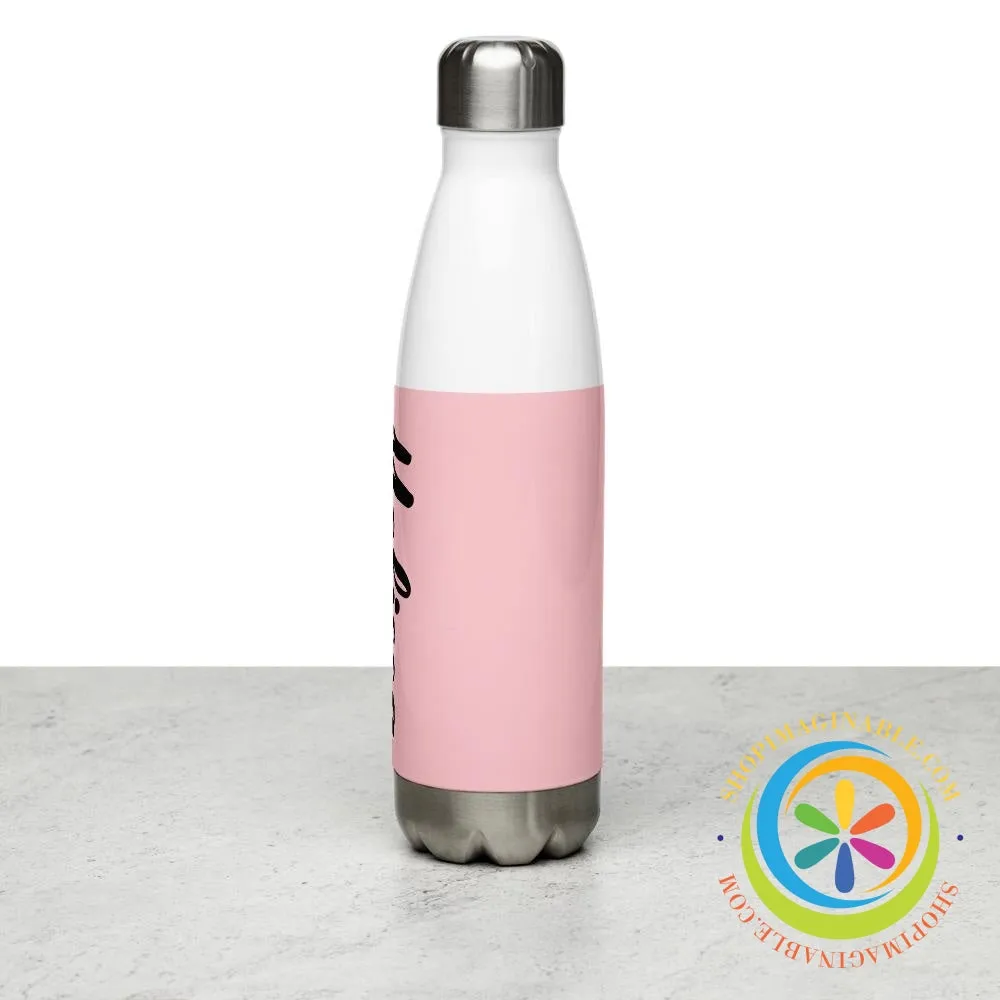 Personalized Water Bottle Color & Name