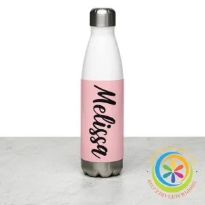 Personalized Water Bottle Color & Name