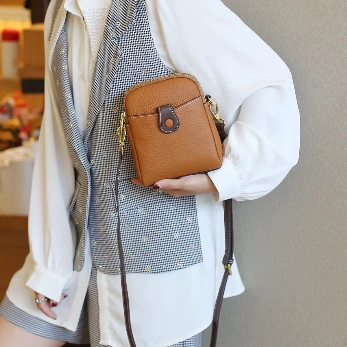 Phone Bag For Women Leisure Shopping Crossbody Wallet Coin Purse