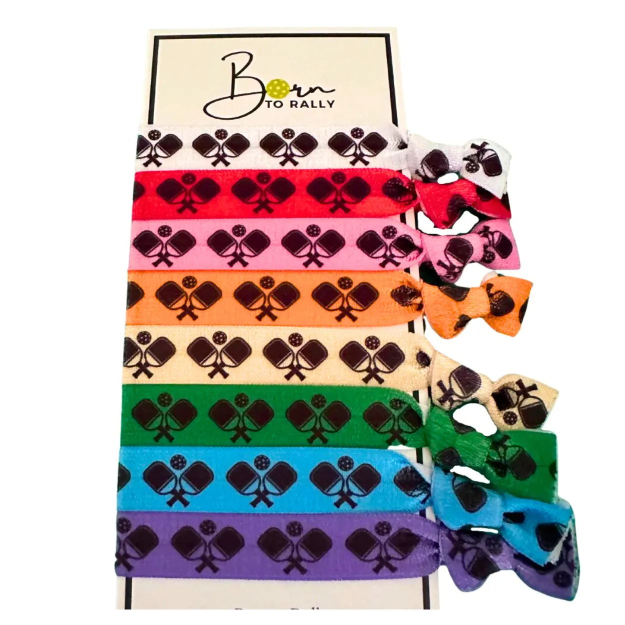Pickleball Hair Ties - Multi Colored