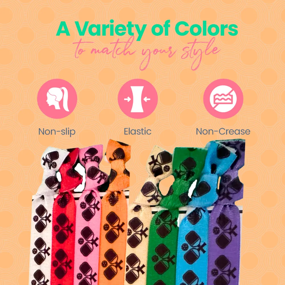 Pickleball Hair Ties - Multi Colored