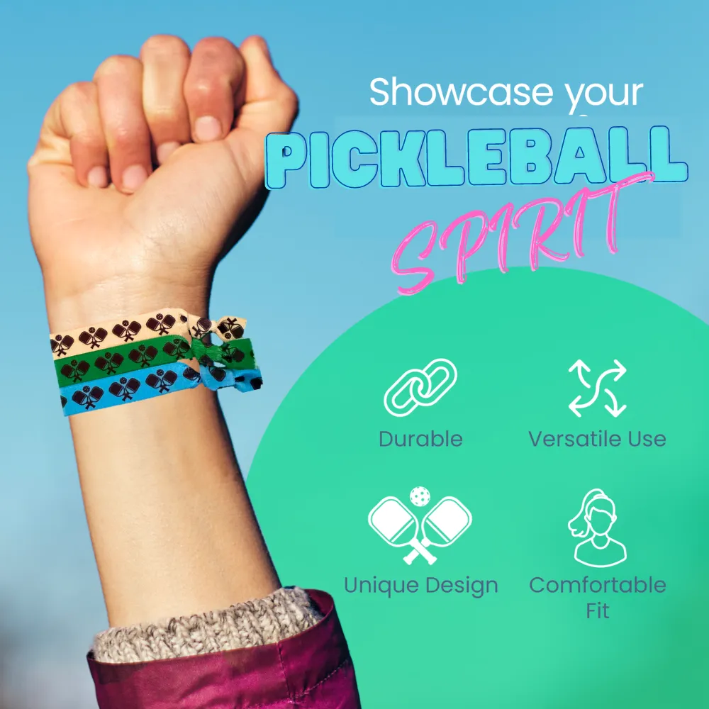 Pickleball Hair Ties - Multi Colored