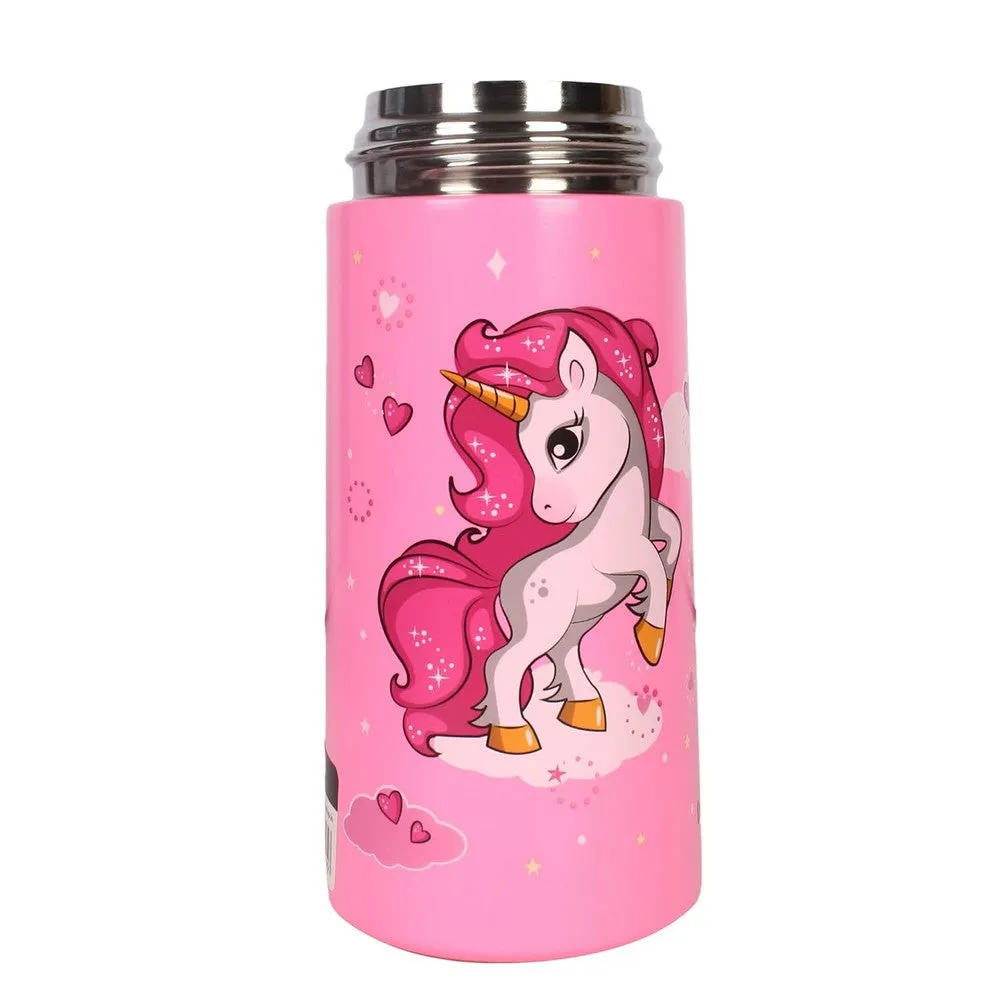 Pink Stainless Steel Insulated Sipper Bottle Tinkler - 400 ml