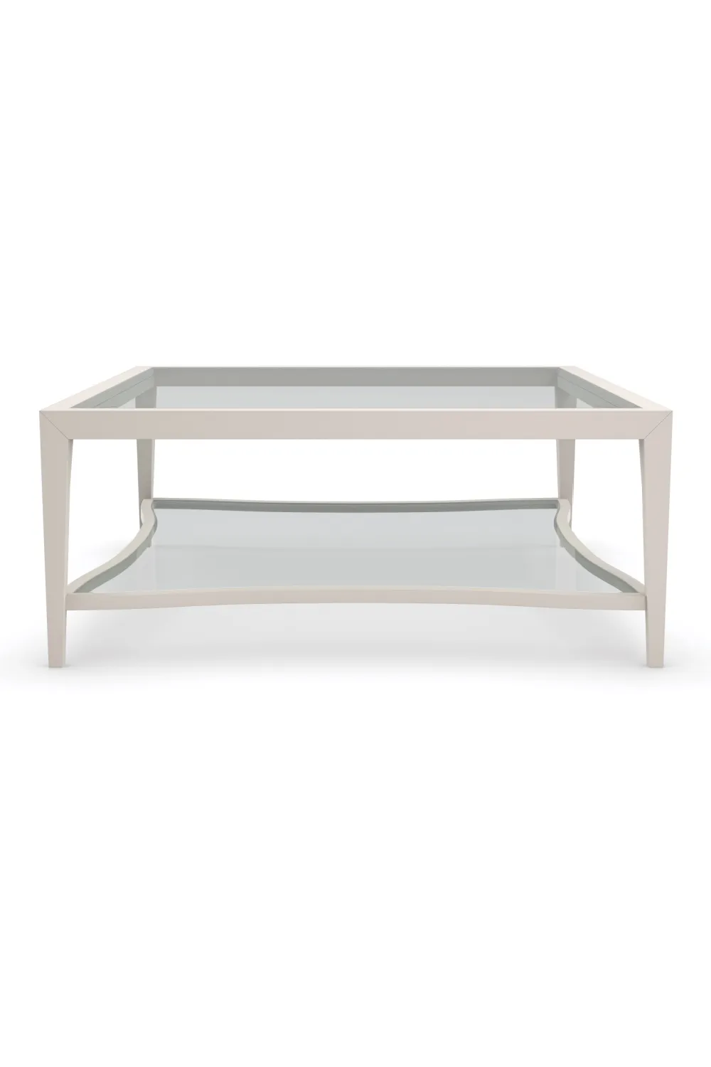 Pinstripe Glass Cocktail Table | Caracole Charming