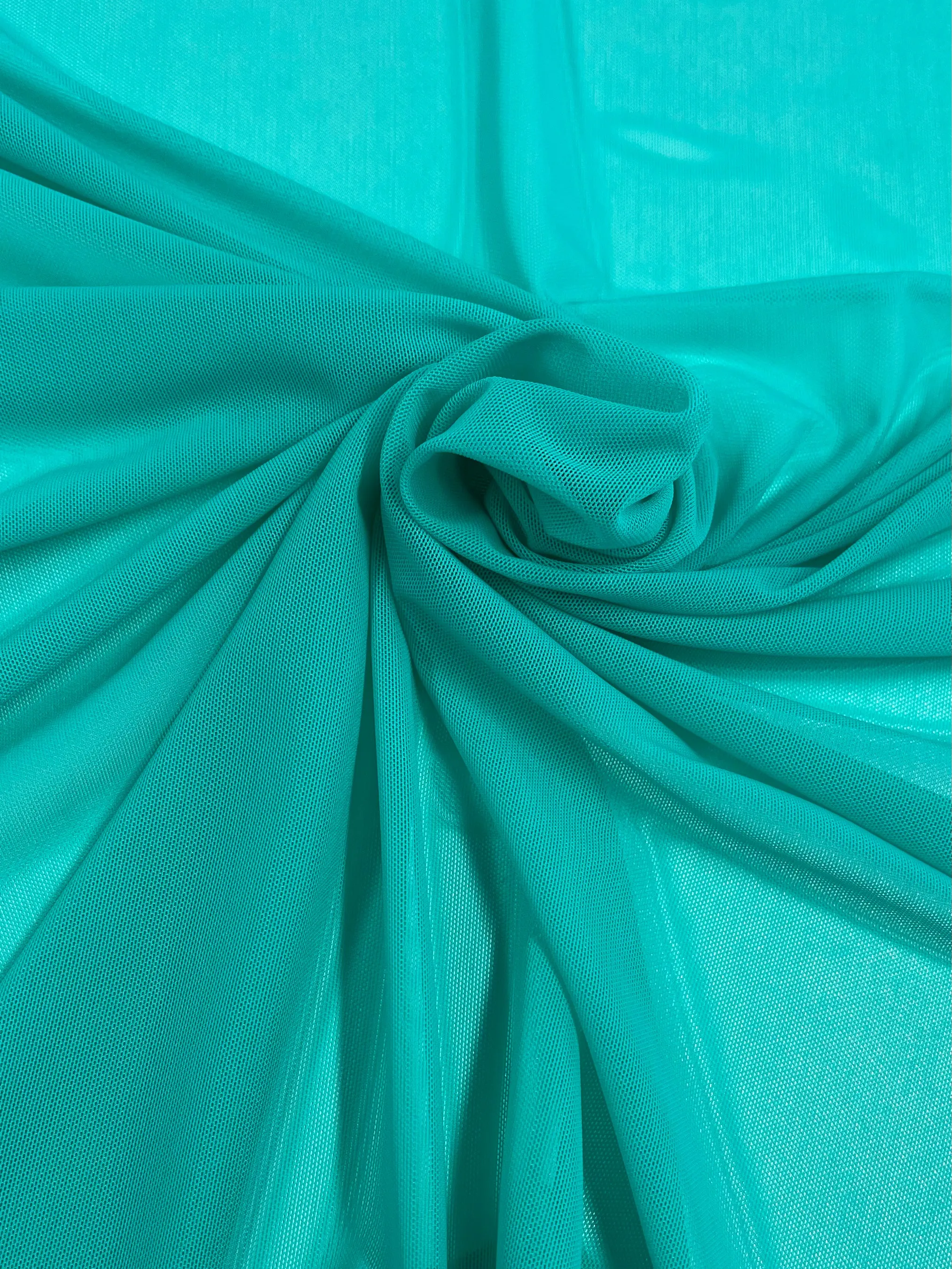 Plain Mesh - Pool Green - 155cm