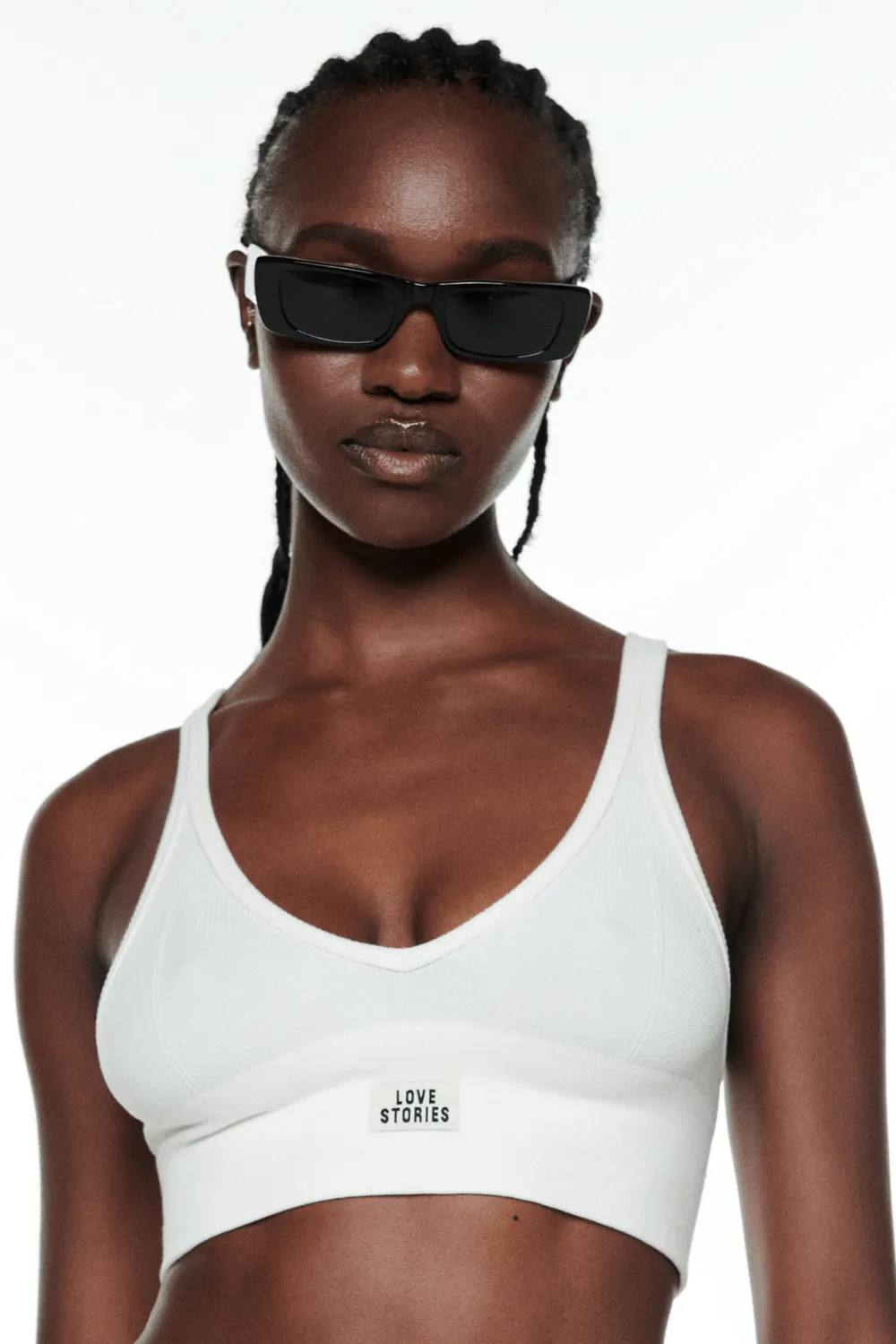 Posey Unpadded Bralette Off White