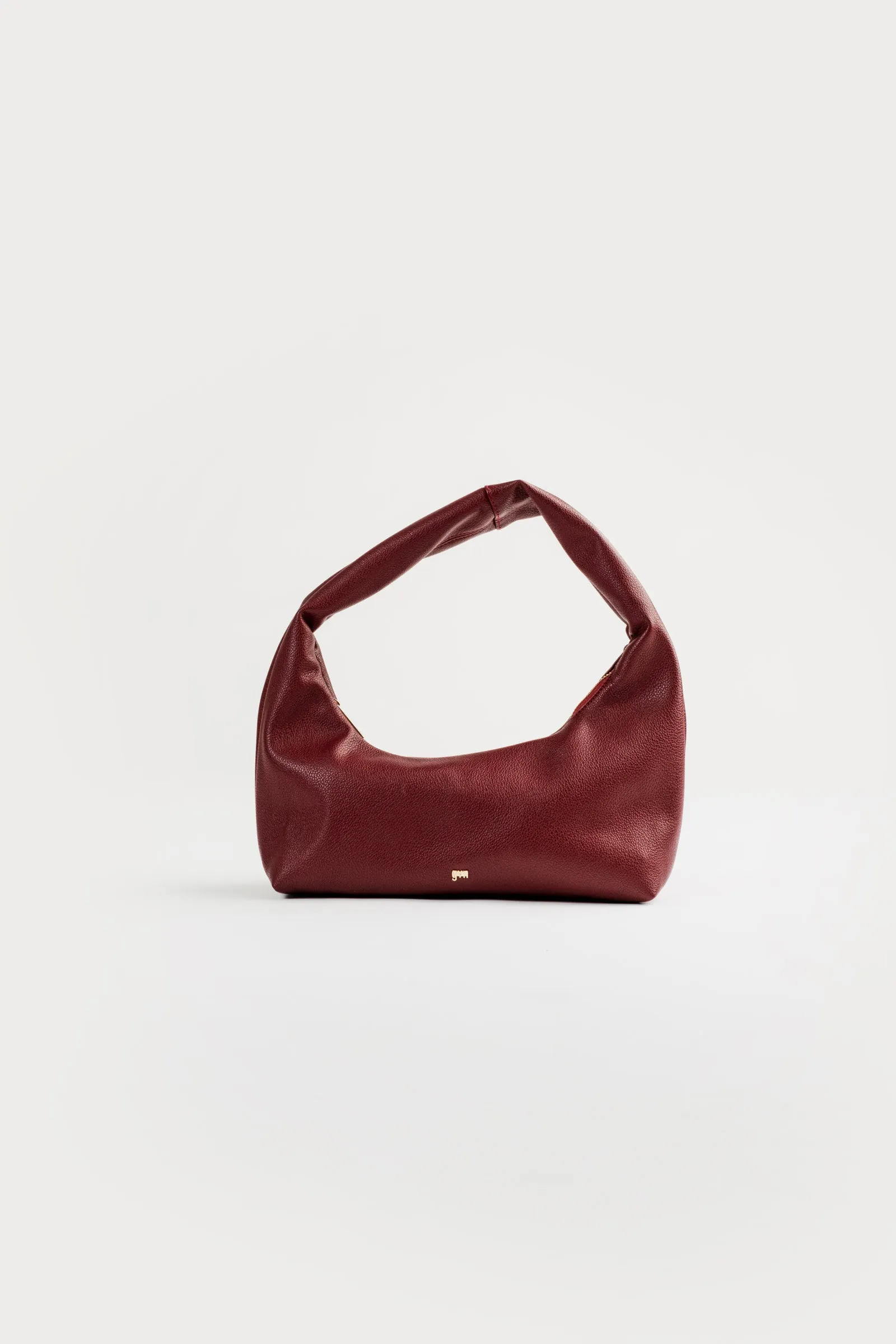 [PRE-ORDER] Small Hobo Bag in Burgundy (Light Pebbled)