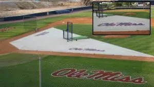 Premium MLB BP Zone® Infield Mesh Guard Turf Protector