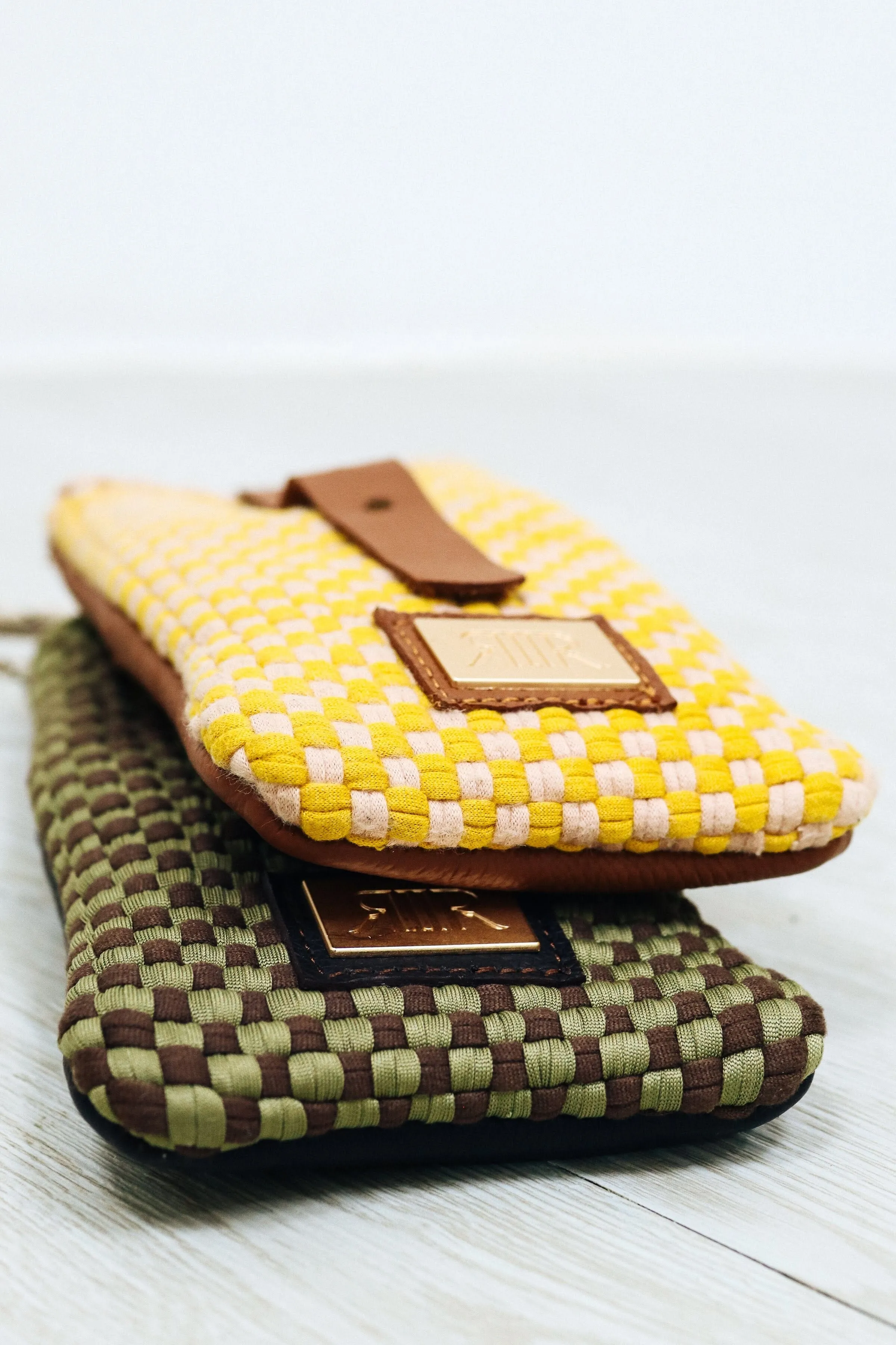 [Ready Today] Phone Sling Checkerboard Fatigue & Brown