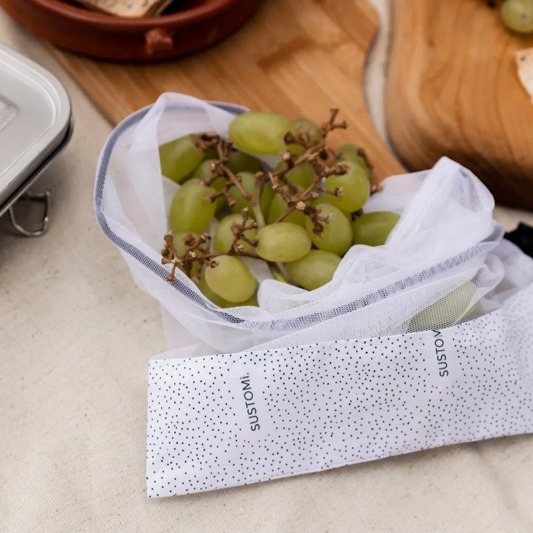 Recycled Mesh Produce Bags - 3pk