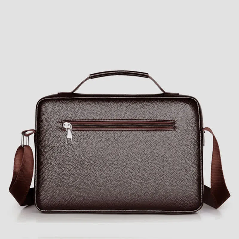 Retro Leather Satchel Messenger Bag for Men Traval Shoulder Bag