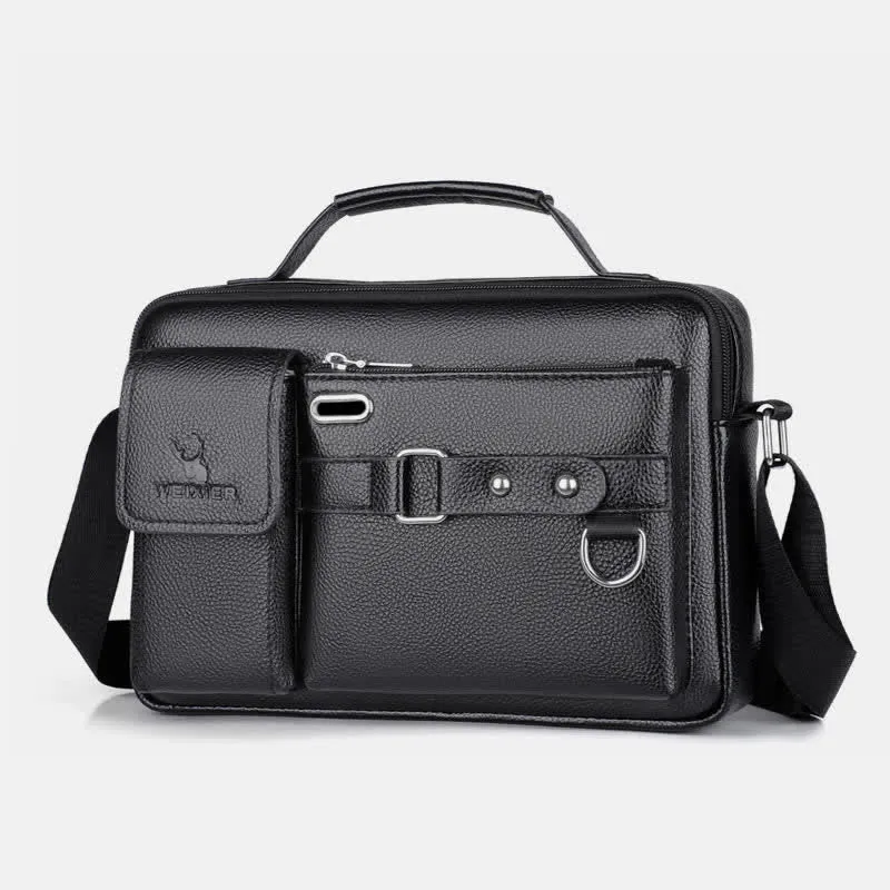 Retro Leather Satchel Messenger Bag for Men Traval Shoulder Bag