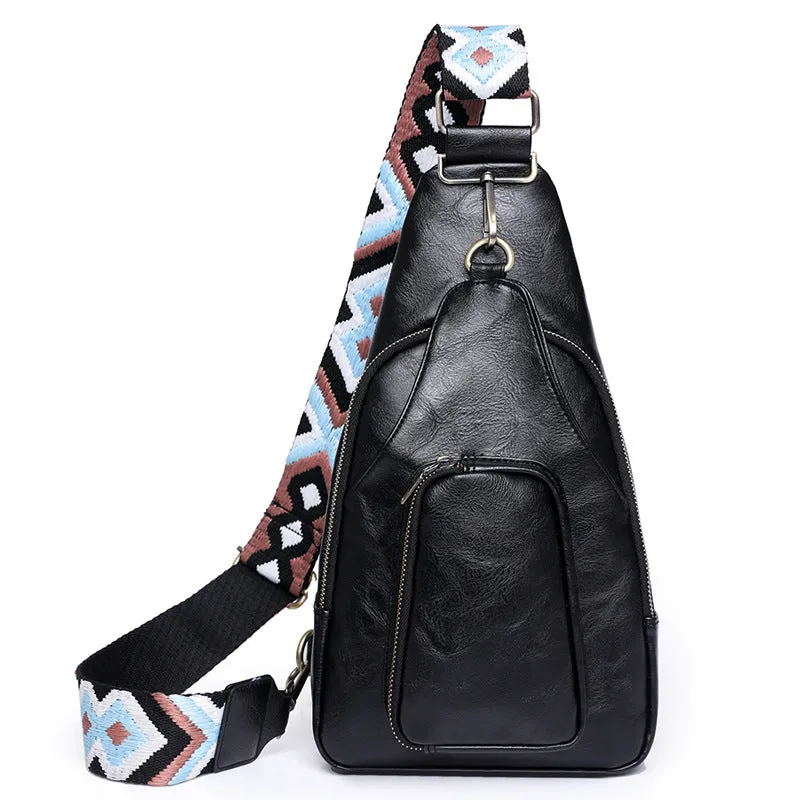 RETRO PU CROSSBODY BAG FOR WOMEN