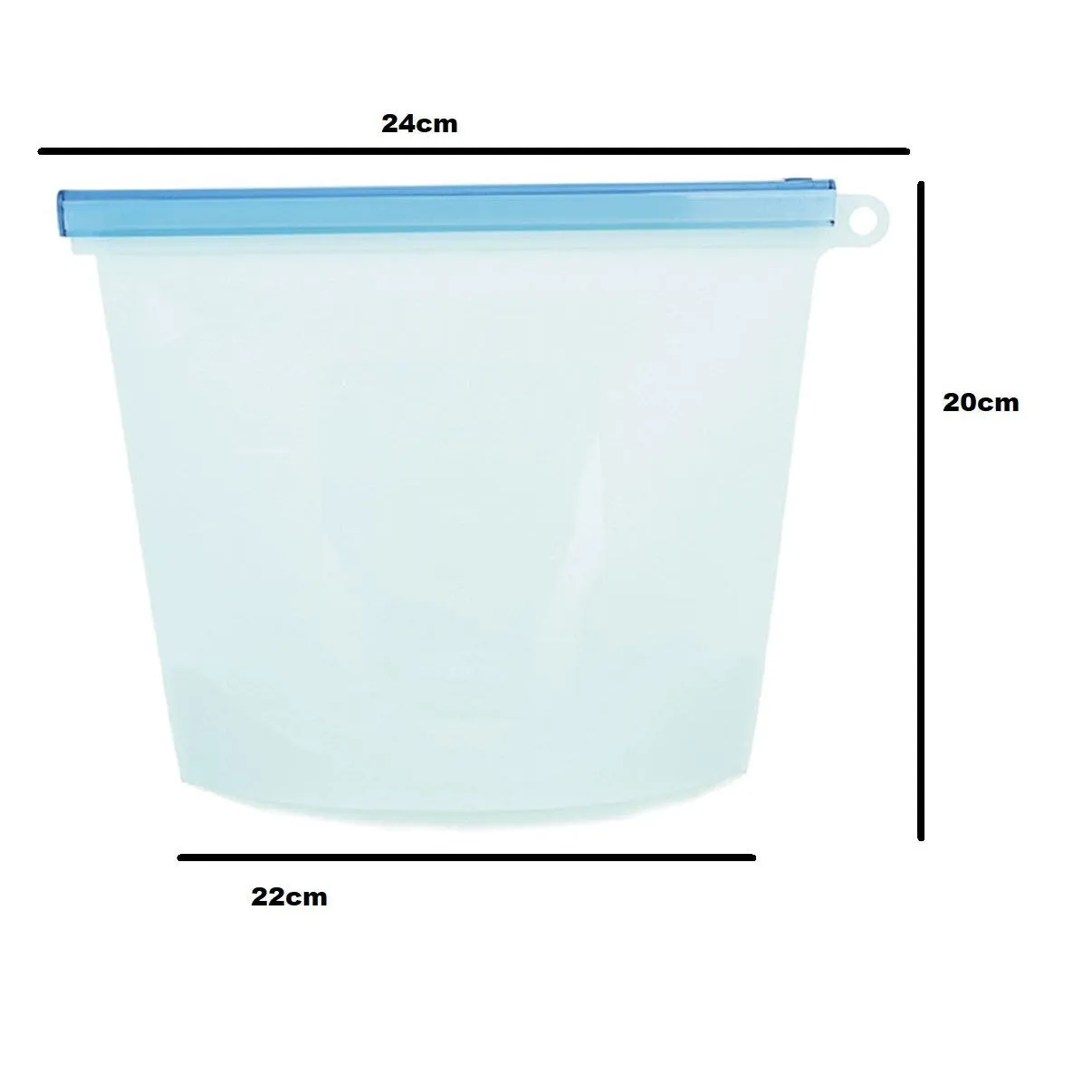 Reusable Silicone Freezer Bags 1500ml