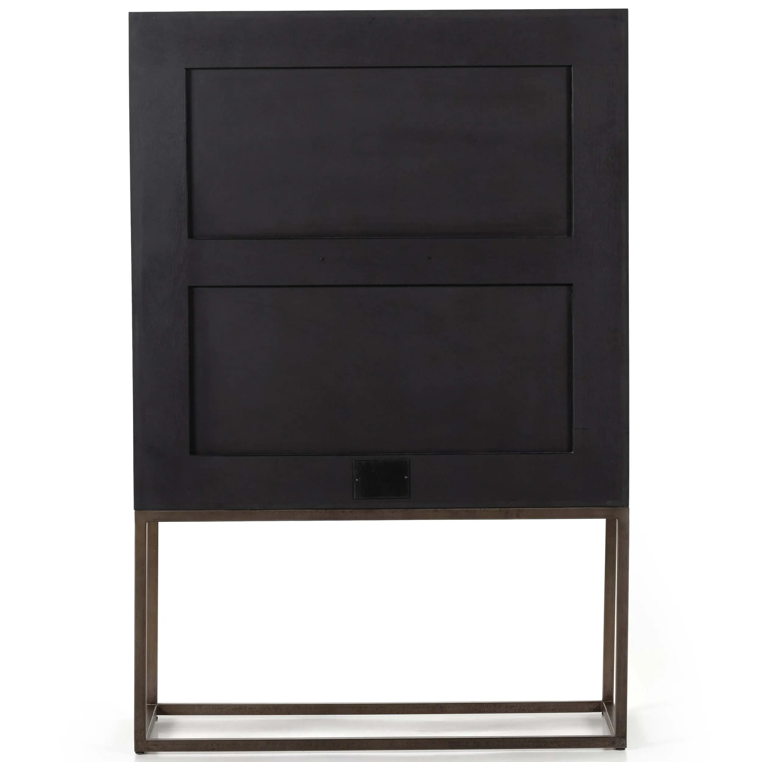 Roman Bar Cabinet, Oxidized Iron
