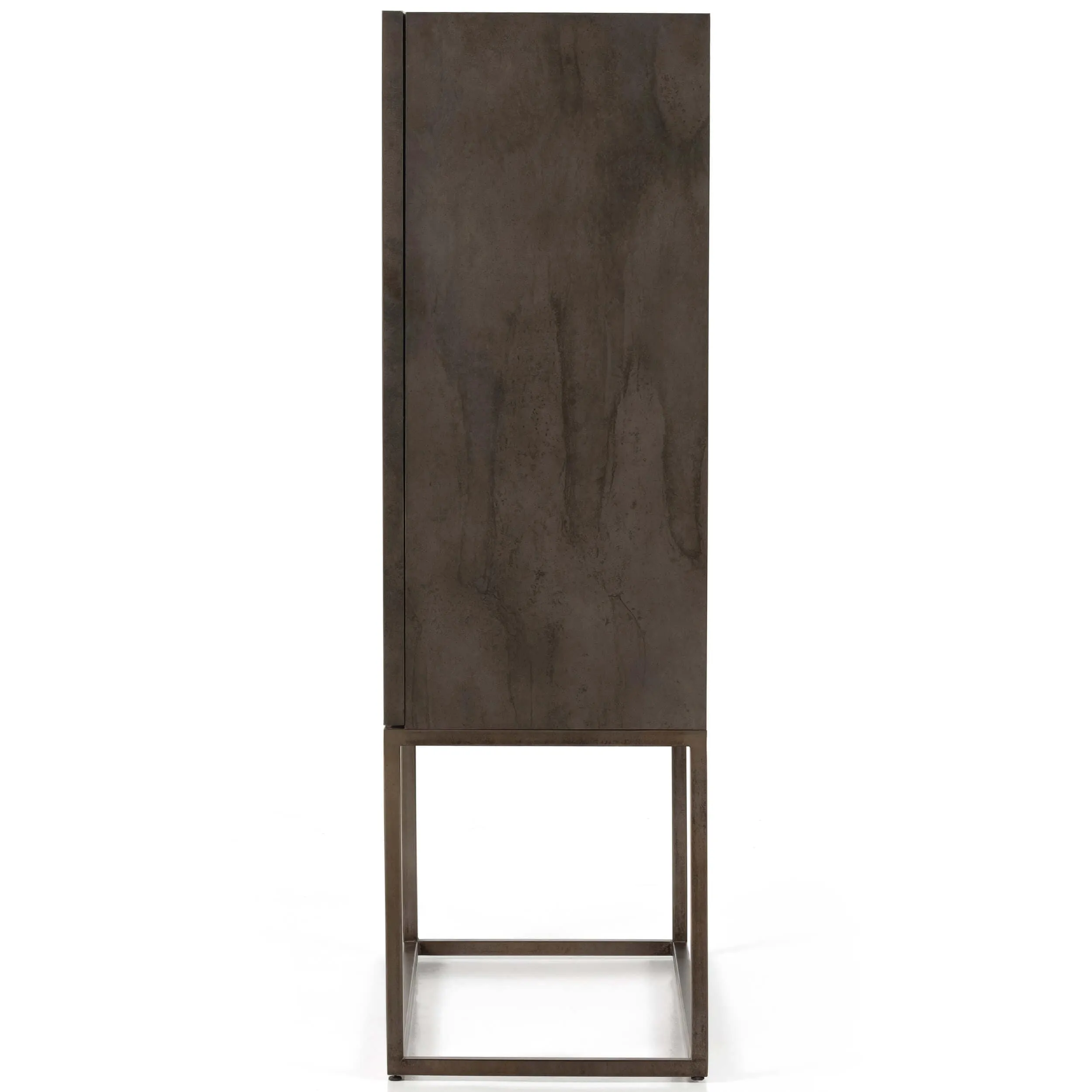 Roman Bar Cabinet, Oxidized Iron