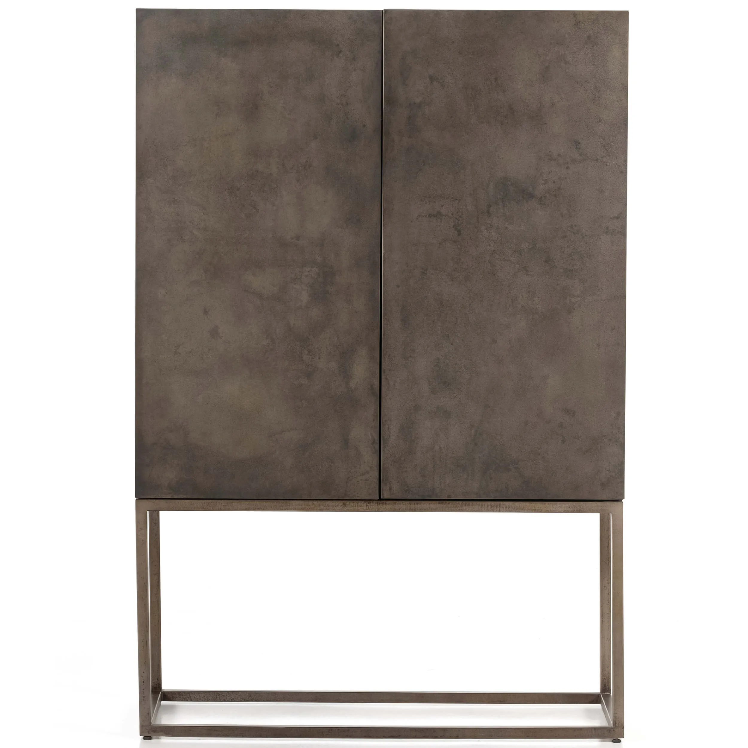 Roman Bar Cabinet, Oxidized Iron