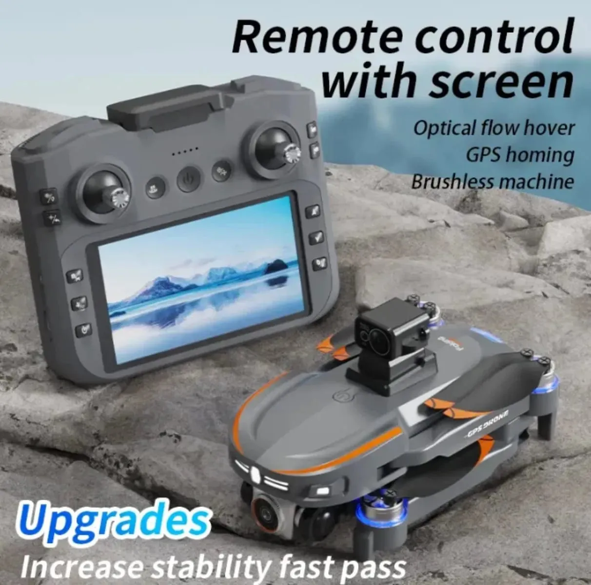 S28 BIG DISPLAY DRONE WITH LASER SENSOR 720P CAMERA