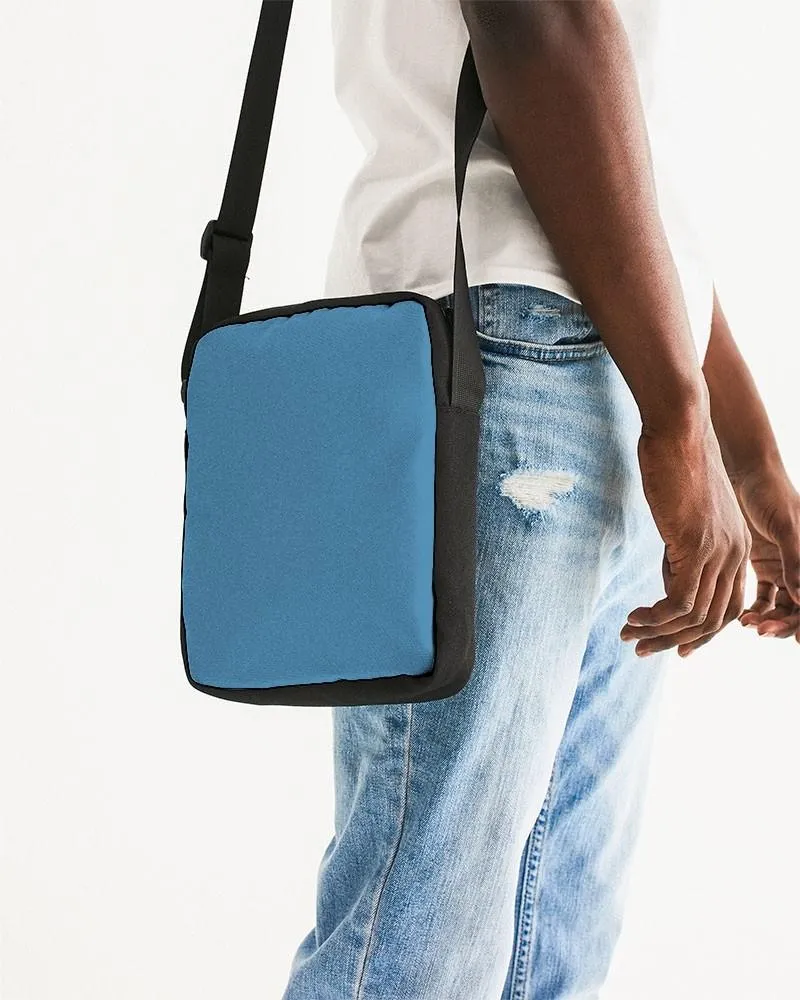 Shaded Pastel Cyan Messenger Pouch | C60M15Y0K30