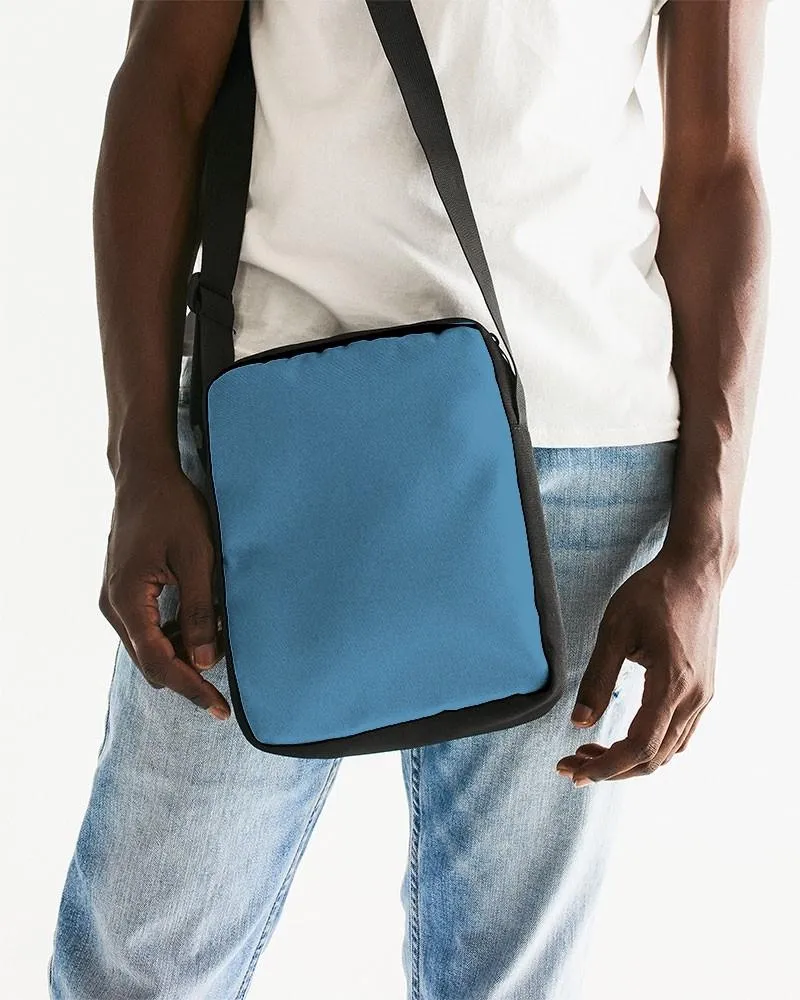 Shaded Pastel Cyan Messenger Pouch | C60M15Y0K30