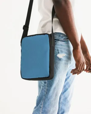 Shaded Pastel Cyan Messenger Pouch | C60M15Y0K30