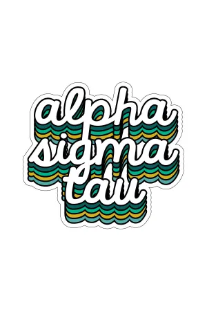 Shadow Script Sticker