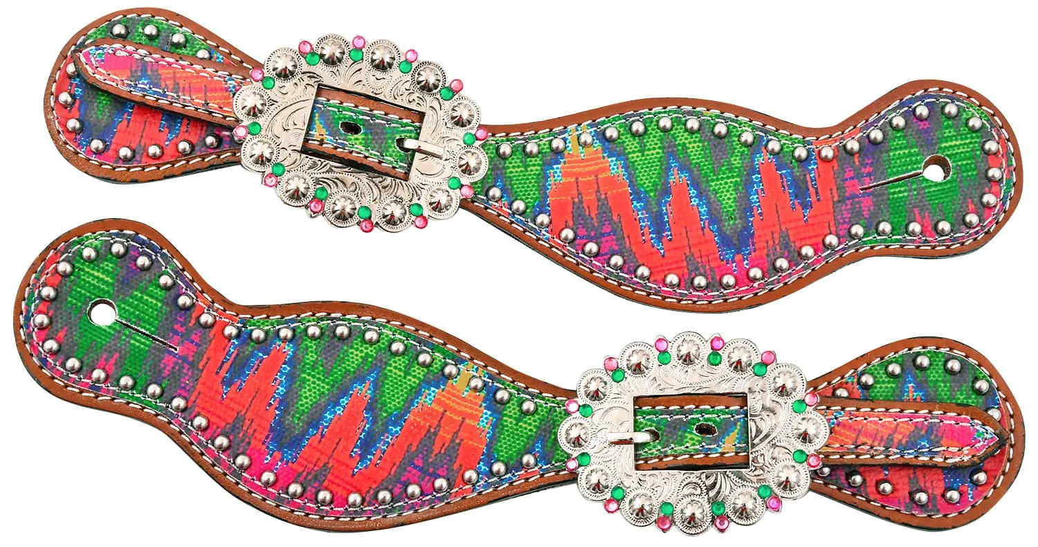 Showman Chevron Spur Straps