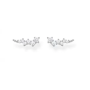 Silver Stone Cluster Ear Climbers H2157-051-14
